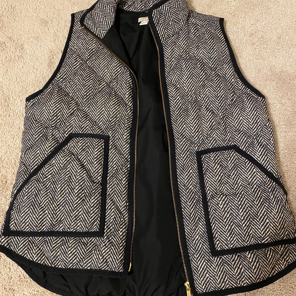 J Crew herringbone vest